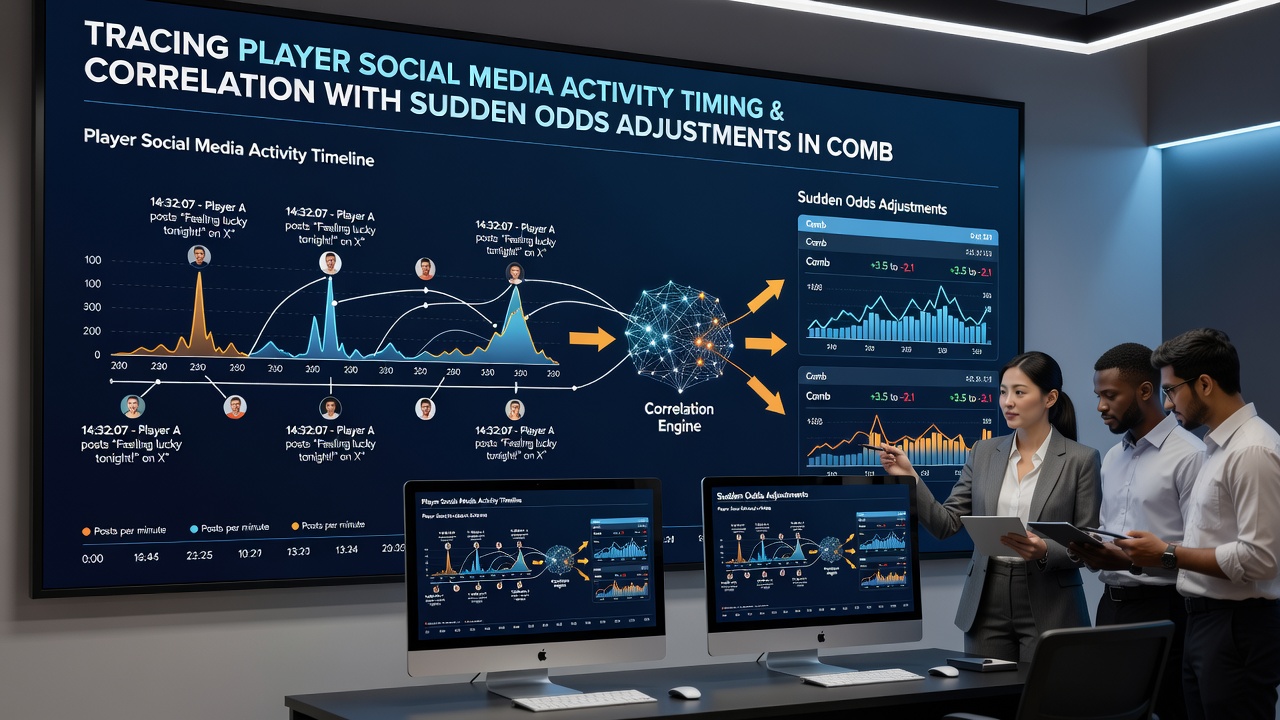 Odds board updating during combat sports fight week with social media notifications visible