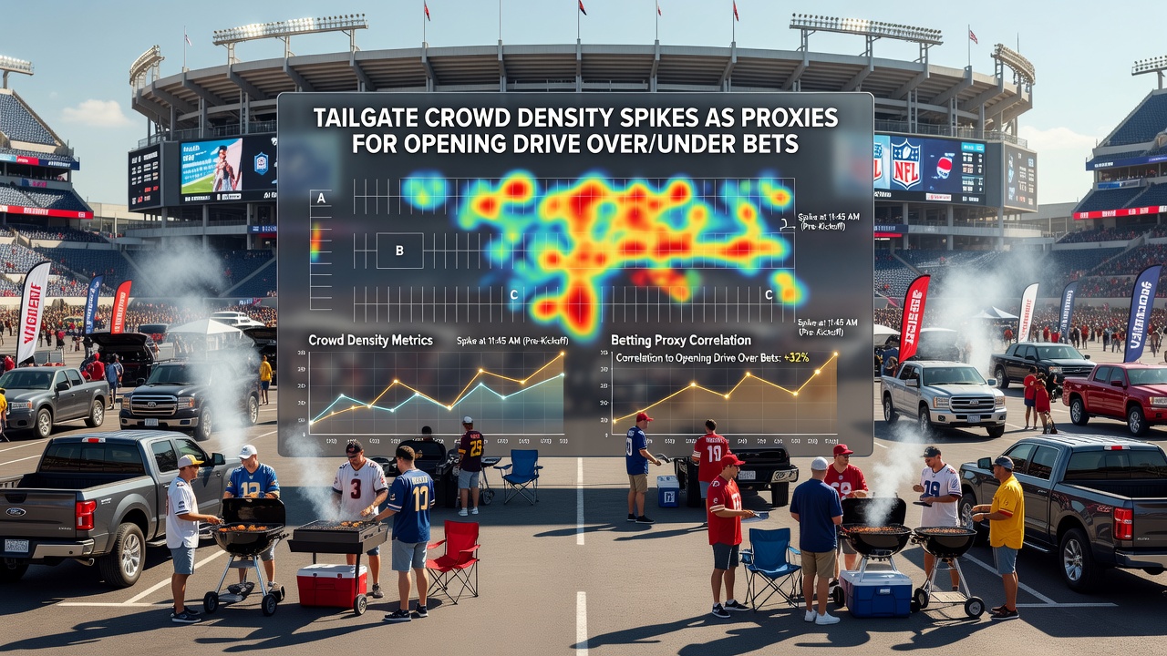 Chart showing crowd density trends linked to NFL opening drive betting outcomes